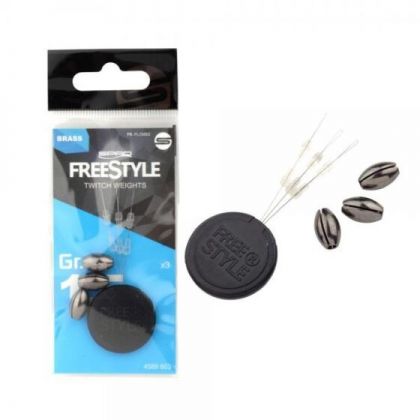 Freestyle Twitch Weights nickel roofvis klein vismateriaal 1.00g