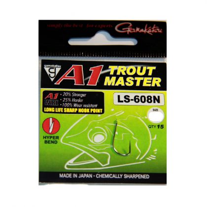 Gamakatsu A1 Troutmaster LS-608 zilver witvis vishaak 10