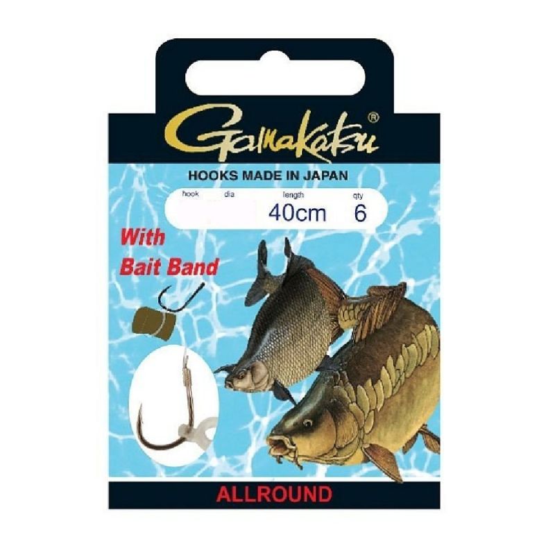 Gamakatsu Bait Band Rig G1-103 brons - clear witvis witvis onderlijn H12 0.16mm 40cm