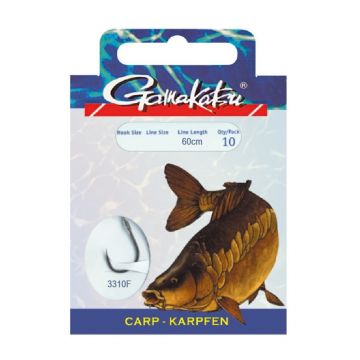 Gamakatsu Carp LS-3310 zwart - clear witvis witvis onderlijn H4 0.28mm 60cm