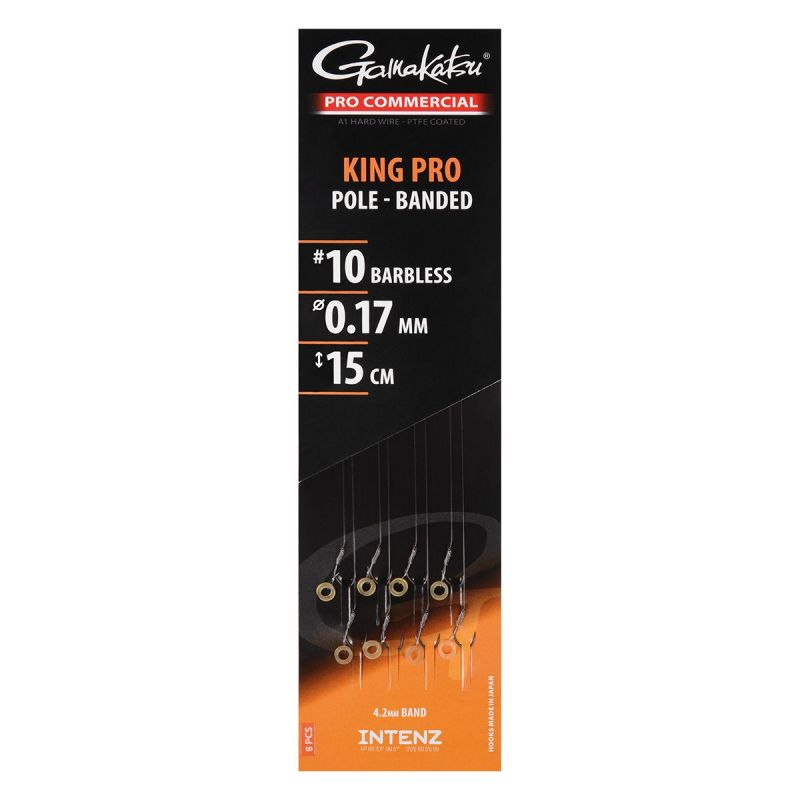 Gamakatsu Coars King Pro-pole band.15cm 0,15mm nickel - clear witvis witvis onderlijn H14 0.15mm 15cm