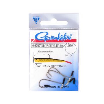 Gamakatsu Drop Shot Jig 90 nickel roofvis vishaak 1