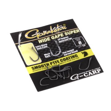 Gamakatsu G-Carp Wide Gape Super grijs karper vishaak 4