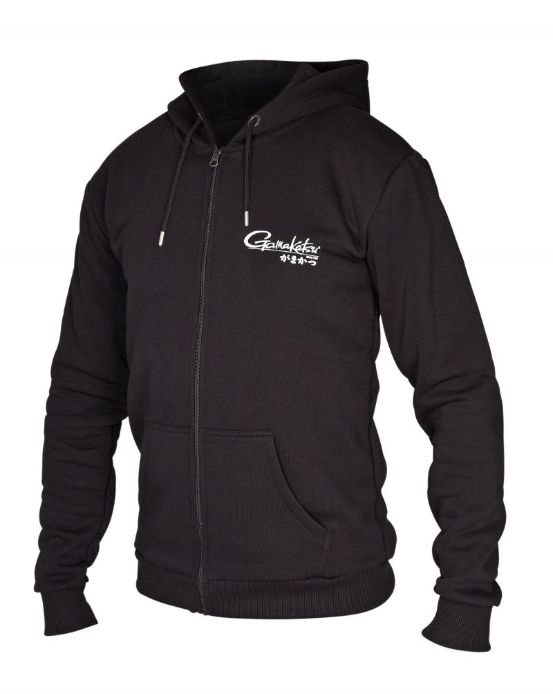 Gamakatsu G-Hoodie Classic JP Zipped zwart vistrui Large