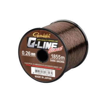 Gamakatsu G-Line Element brown karper visdraad 0.40mm 755m 11.8kg