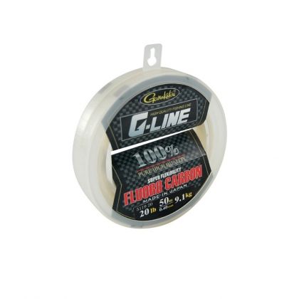 Gamakatsu G-Line Fluorocarbon Big Spool clear roofvis visdraad 0.65mm 50m 18.20kg