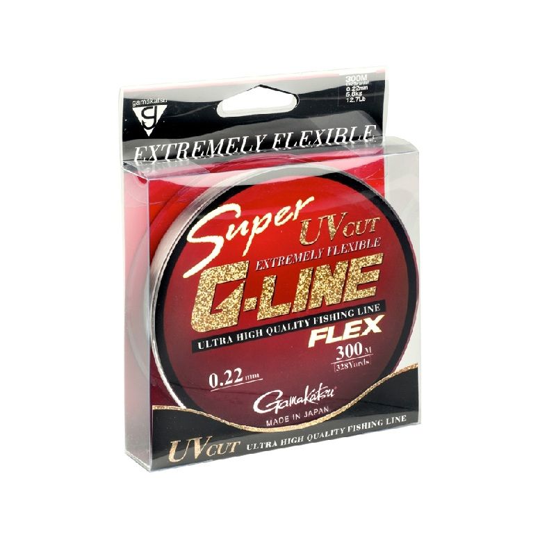 Gamakatsu Super G-Line Flex grijs - clear visdraad 0.26mm 300m 6.05kg