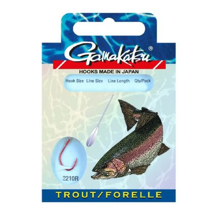 Gamakatsu Trout LS-2210R rouge - claire  H6 0.22mm 120cm