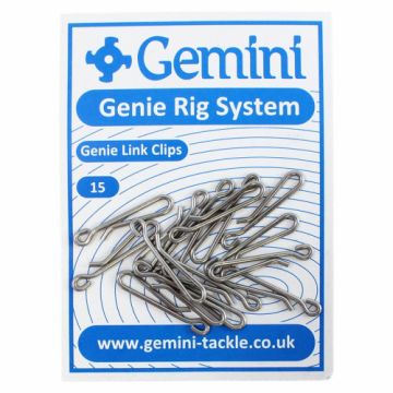 Gemini Genie Link Clips nickel 