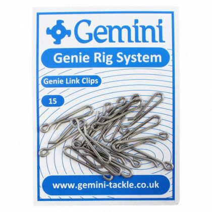 Gemini Genie Link Clips nickel zeevis klein vismateriaal