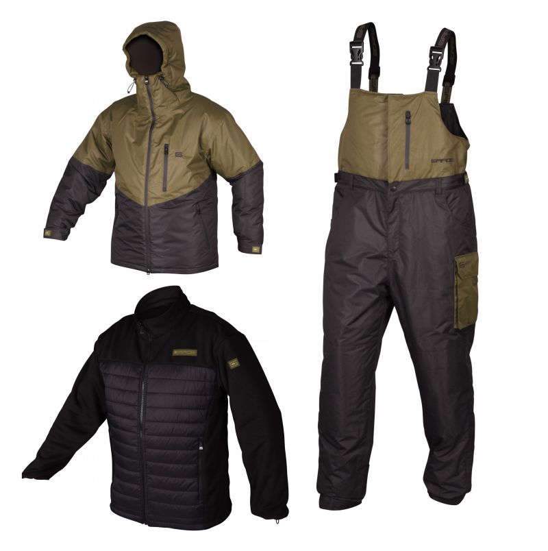 Grade Layered 3 In 1 Thermal Suit bruin - zwart - groen warmtepak Medium