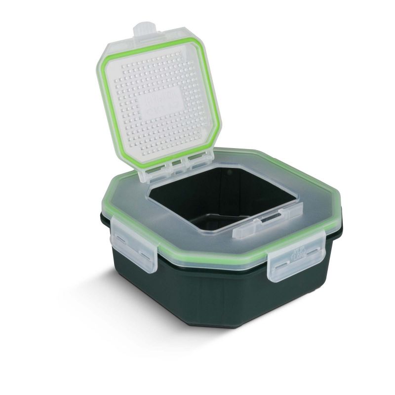 Greys Klip-Lok Flip Top Box groen - wit madendoos 3.4pt