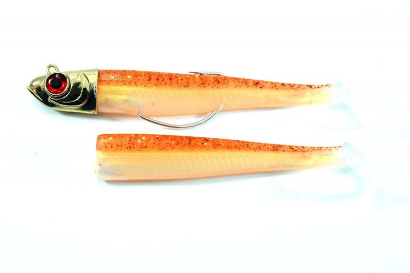 Gt-bio Roller Shad 125 Combo red gold shad zeebaars 23g