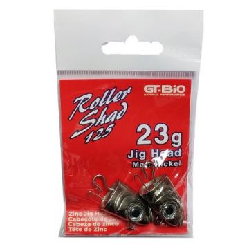 Gt-bio Roller Shad 125 Jig Head matt nickel shad zeebaars 16g