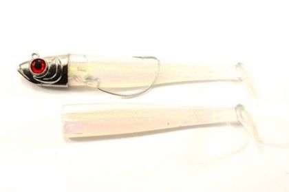 Gt-bio Roller Shad 85 Combo white shad shad zeebaars 8g