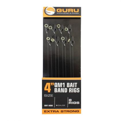 Guru Bait Bands QM1 Ready Rig clair  H16 4" 0.17mm