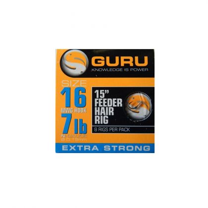 Guru Feeder Hair Rig clair  H16 15"