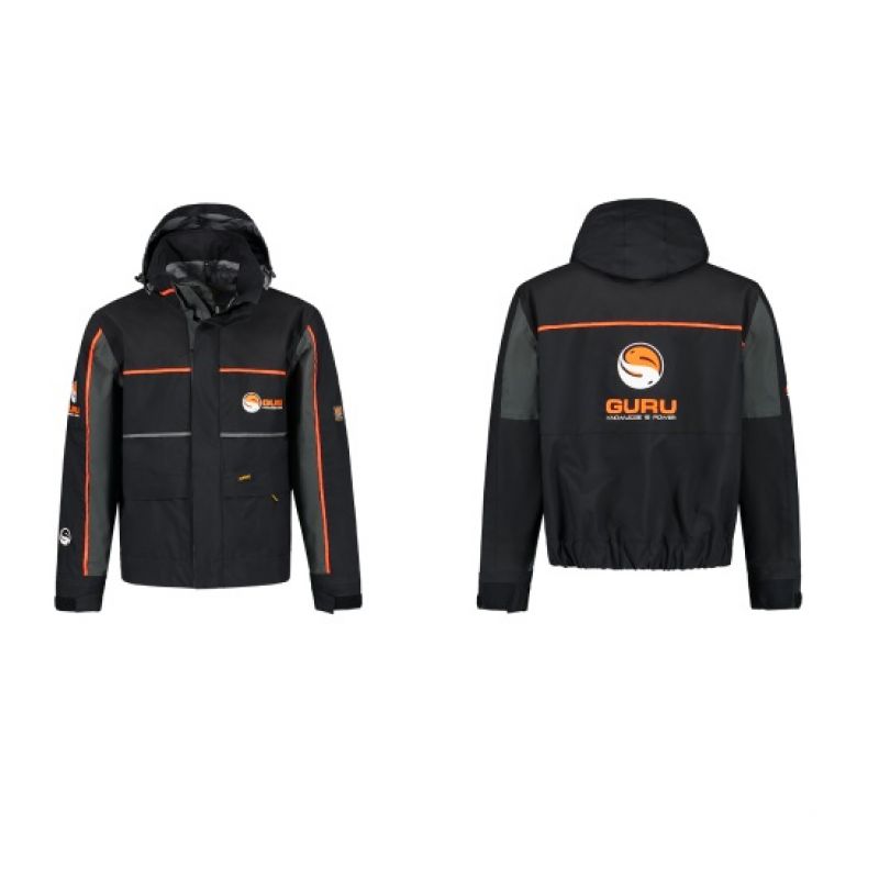 Guru GORE-TEX Halkon Hunt Pole Jacket zwart - oranje visjas Medium