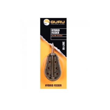 Guru Hybrid Feeder Inline brun - claire  24g Small