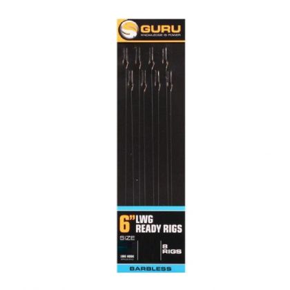 Guru LWGS Ready Rig clear witvis witvis onderlijn H18 6" 0.13mm