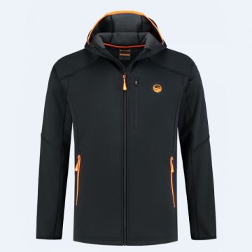 Guru Polar Softshell Jacket black - orange  Medium