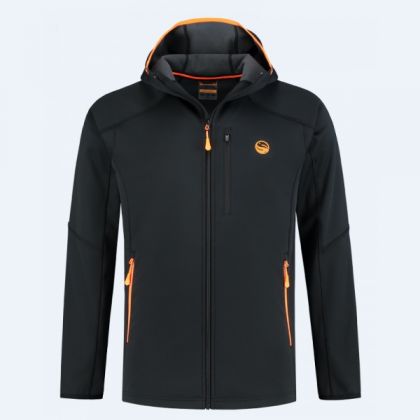 Guru Polar Softshell Jacket black - orange visjas Medium