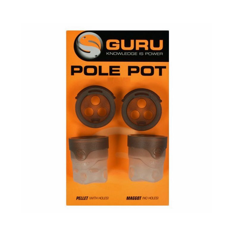 Guru Pole Pot bruin - clear witvis viskatapult Large