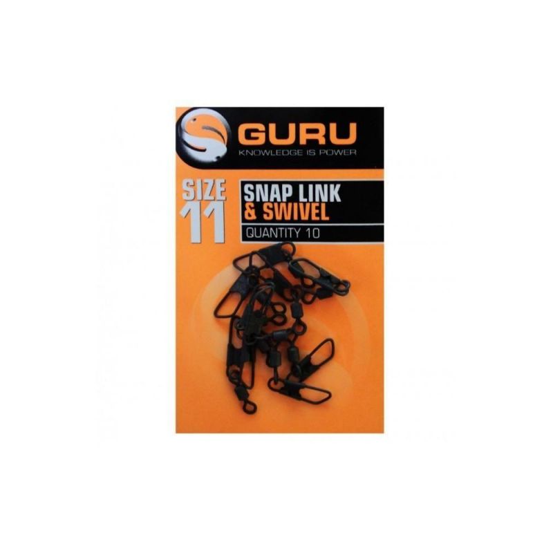 Guru Snap Link Swivel noir  Size 11