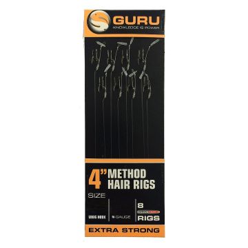 Guru Speedstop Ready Rig clear witvis witvis onderlijn H10 4" 0.25mm