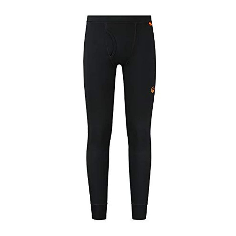 Guru Thermal Leggings noir - orange  Medium