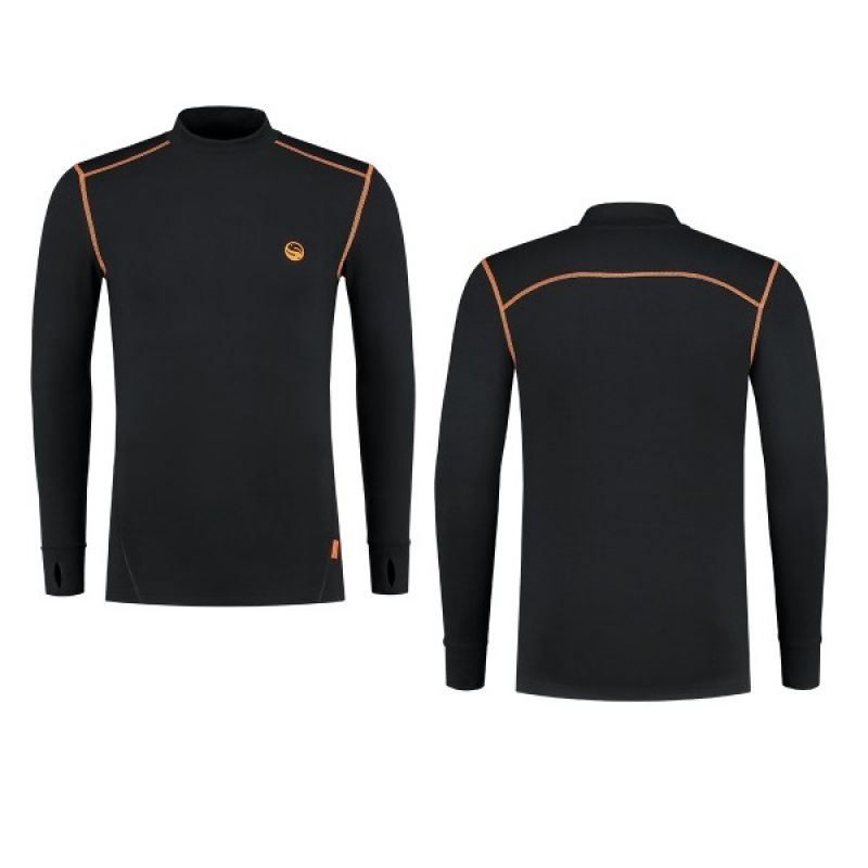 Guru Thermal Long Sleeve Shirt noir - orange  X-large