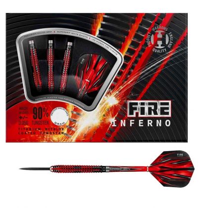 Harrows Fire Inferno 90% noir - rouge darts 22g