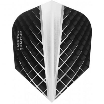 Harrows Quantum Clear Standard 6 zwart - clear dart flight 100 Micron