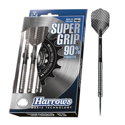 Harrows Supergrip 90% zwart - zilver dartpijlen 22g