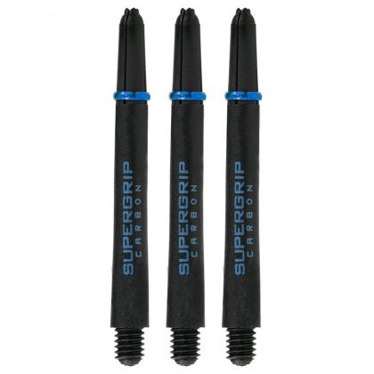 Harrows Supergrip Carbon aqua - noir dart shaft Short