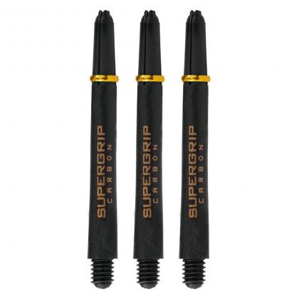 Harrows Supergrip Carbon gold - noir dart shaft Midi