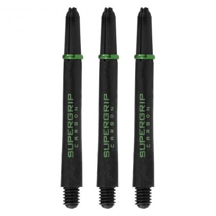 Harrows Supergrip Carbon green - noir dart shaft Medium