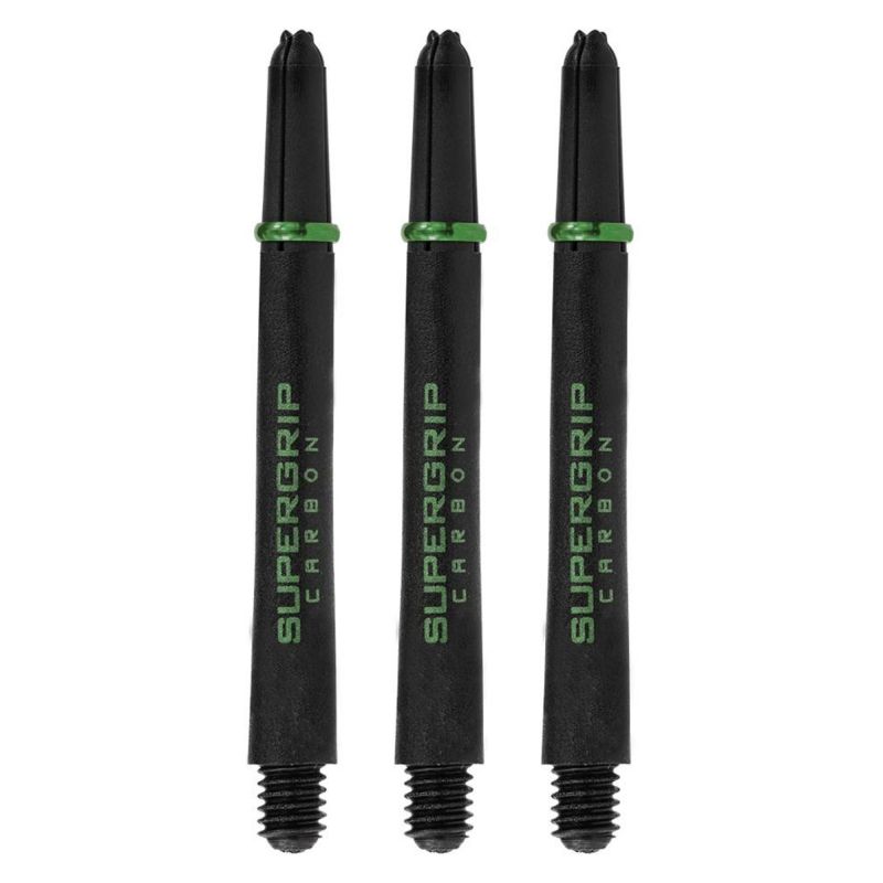 Harrows Supergrip Carbon green - noir dart shaft Medium