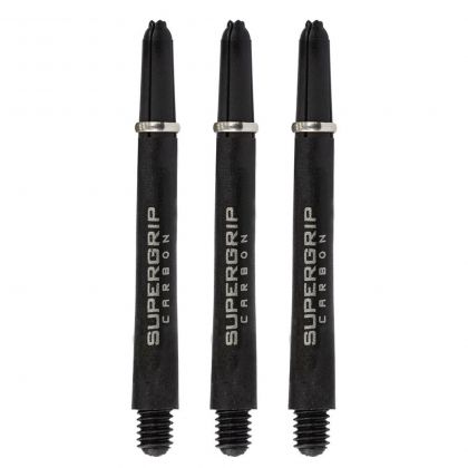 Harrows Supergrip Carbon silver - noir dart shaft Midi