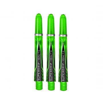 Harrows Supergrip Ignite green dart shaft Midi