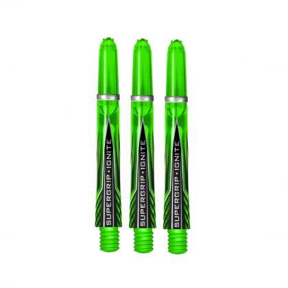 Harrows Supergrip Ignite green dart shaft Midi