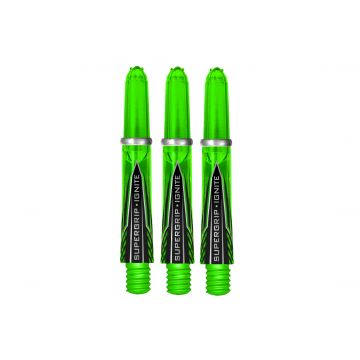 Harrows Supergrip Ignite green dart shaft Short