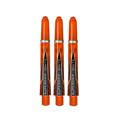 Harrows Supergrip Ignite orange dart shaft Midi