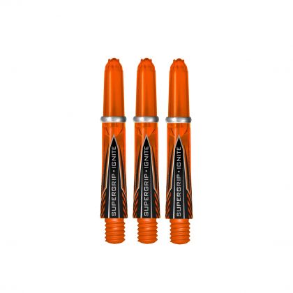 Harrows Supergrip Ignite orange dart shaft Short