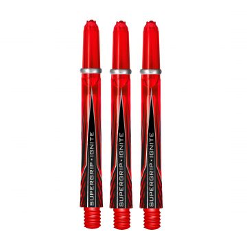 Harrows Supergrip Ignite red dart shaft Medium