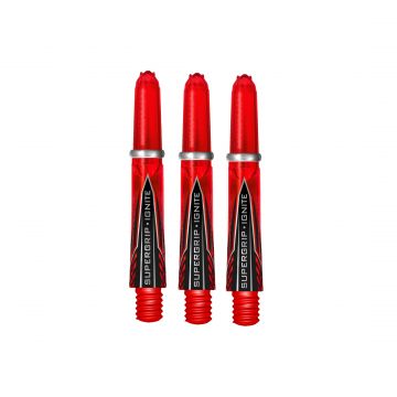 Harrows Supergrip Ignite red dart shaft Short