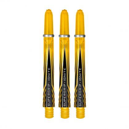 Harrows Supergrip Ignite yellow dart shaft Medium