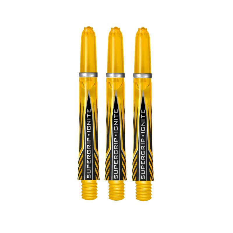 Harrows Supergrip Ignite yellow dart shaft Midi