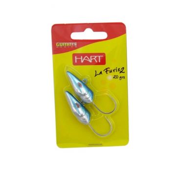 Hart La Furie Light Jig Head zilver - blauw loodkop 20g