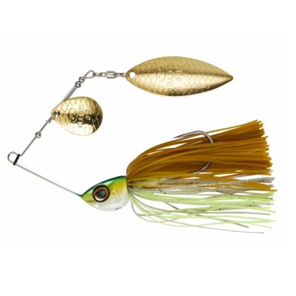 Illex Crusher Jr. chartreuse pumpkin craw roofvis spinnerbait 14g